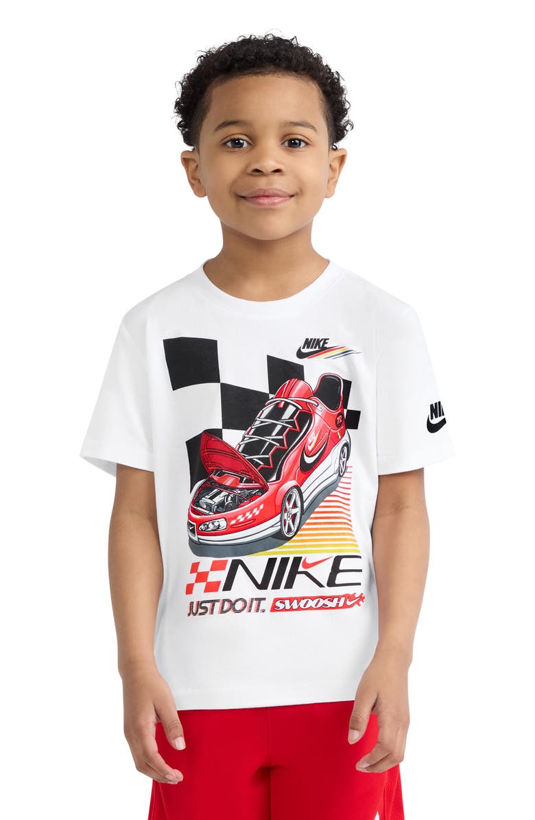 Nike Kids' Victory Lap Graphic T-Shirt, Alternate, color, White
