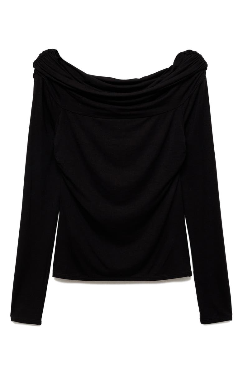 MANGO Off the Shoulder Long Sleeve T-Shirt, Alternate, color, 