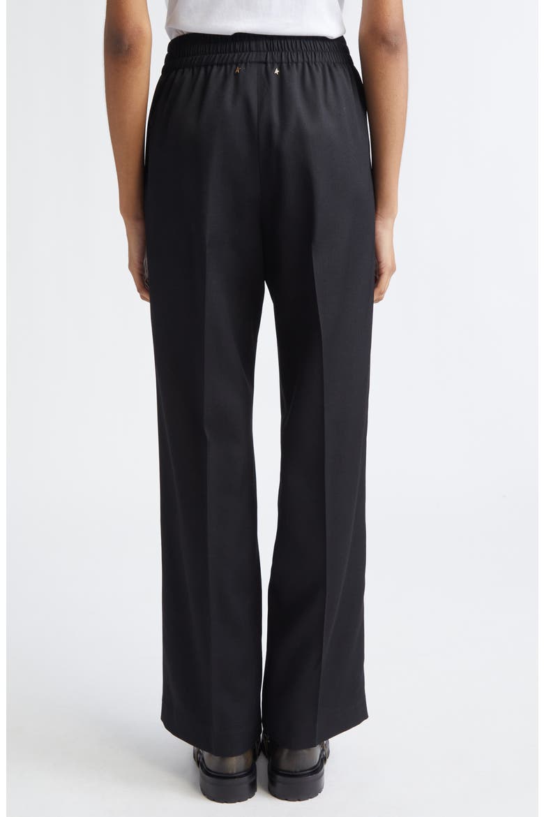 Brittany Lightweight Virgin Wool Joggers, Alternate, color, BLACK