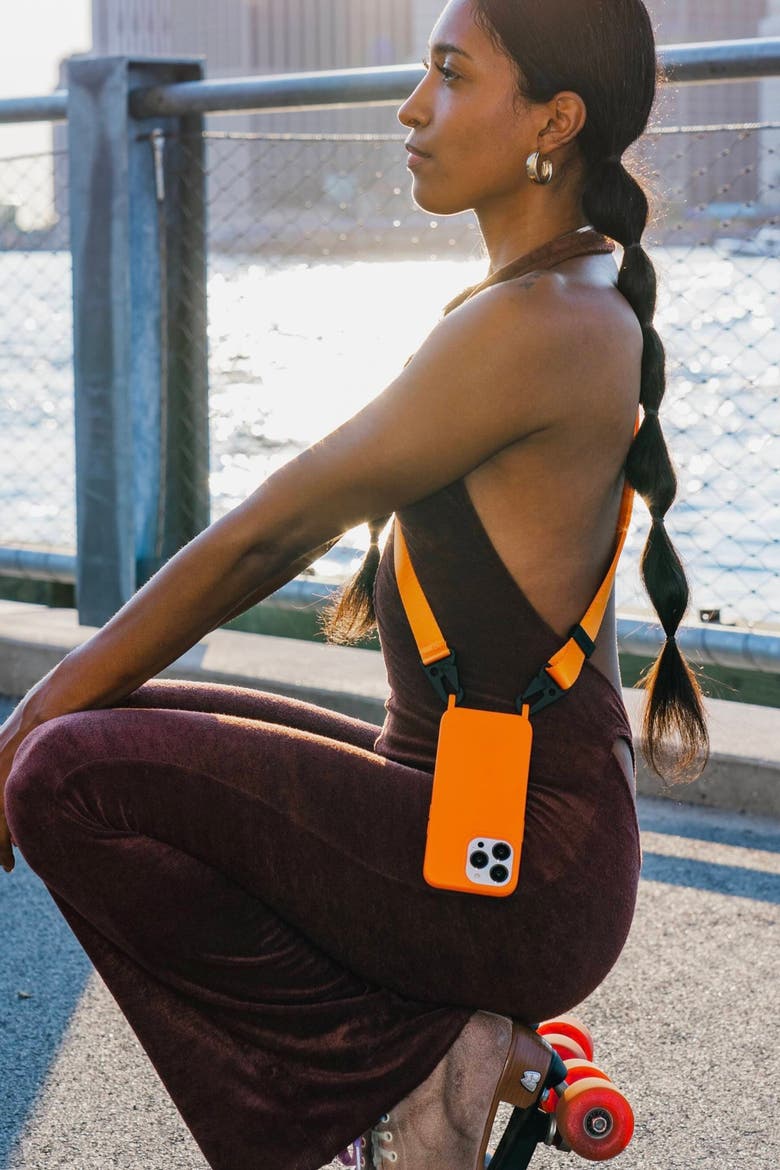Carabiner Phone Strap Set - iPhone 17 Air/Pro/Max, Alternate, color, Orange - iPhone 17 Pro Max