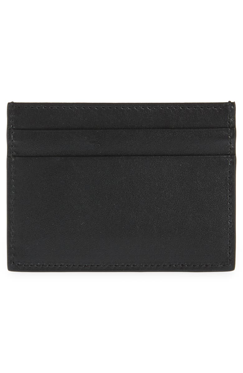 Dolce&Gabbana Logo Calfskin Card Case, Alternate, color,
