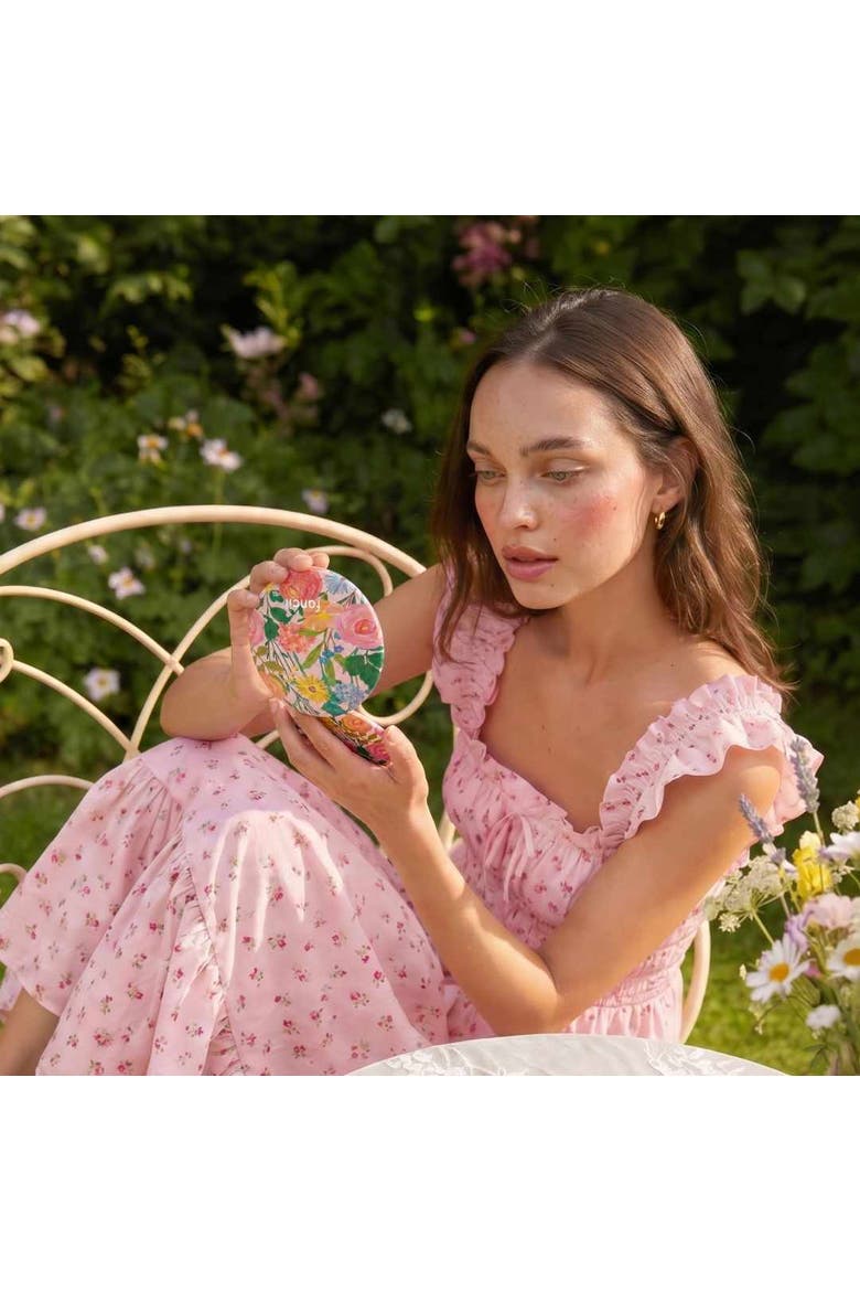 Mini Taylor LED Compact Mirror - Vibrant Florals, Alternate, color, Vibrant Florals