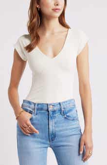 Open Edit Cap Sleeve Top