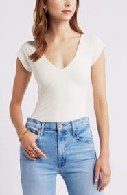 Open Edit Cap Sleeve Top