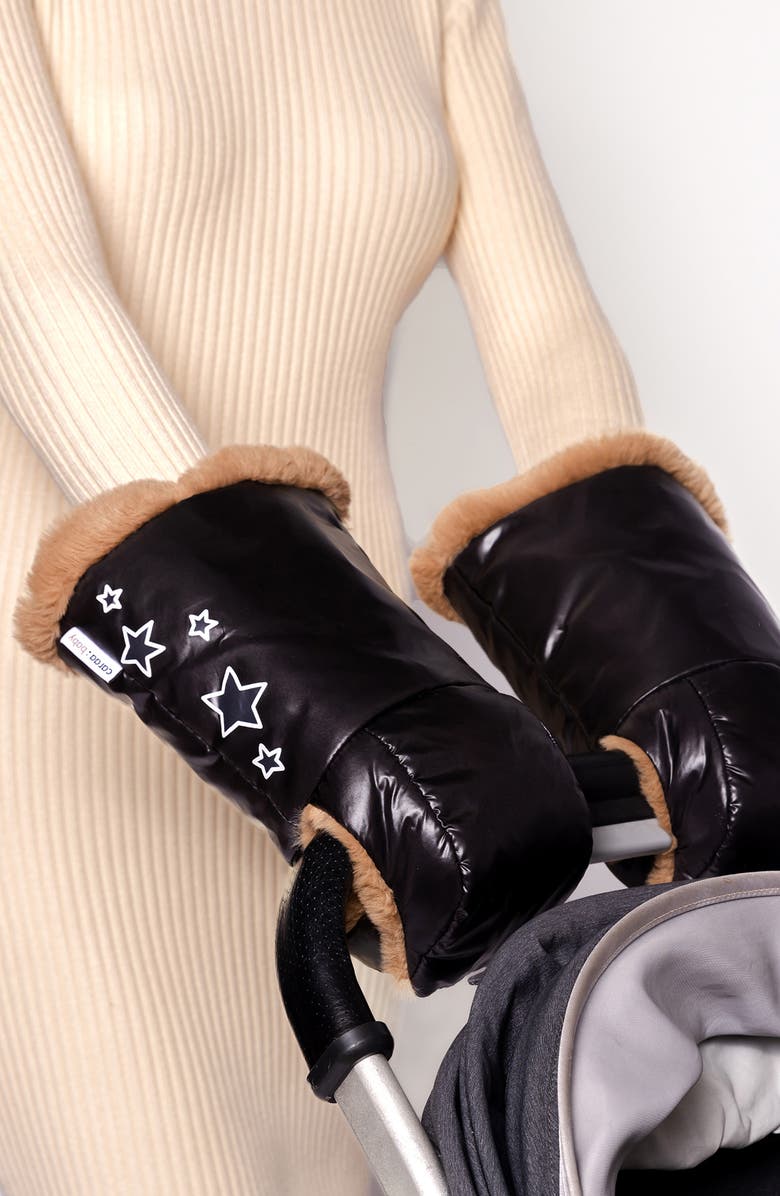 Caraa Winter Stroller Gloves, Alternate, color, Black Stars