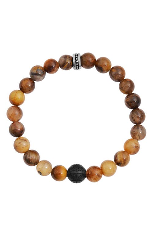 Geoffrey Beene Semiprecious Stone Beaded Stretch Bracelet