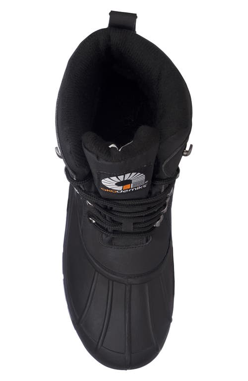 Akademiks Waterproof Duck Toe Snow Boot In Black