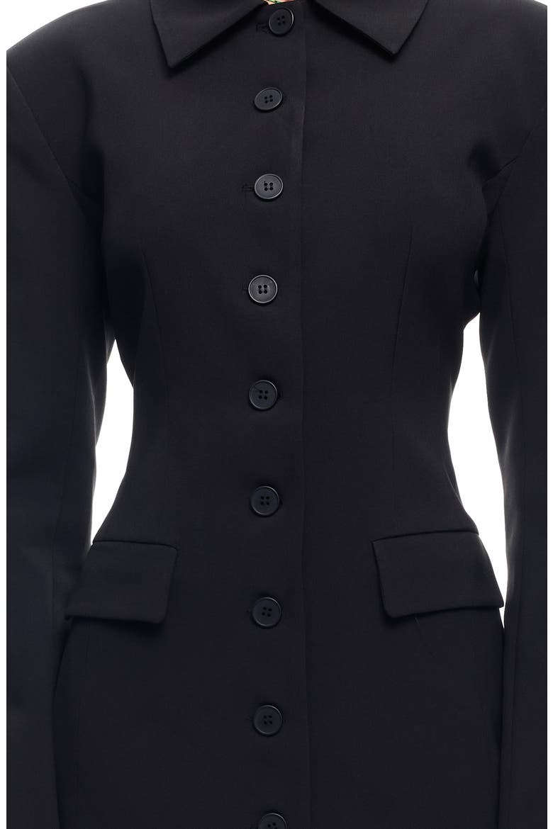 Cheri Long Sleeve Minidress, Alternate, color, INK