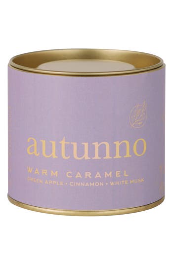 Via Mercato Autunno Warm Caramel Candle In Purple