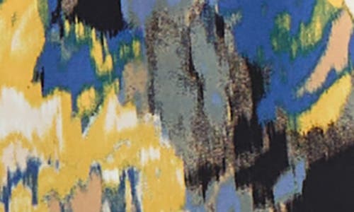 Kasper Abstract Print Hardware Detail Sleeveless Knit Top In Multi
