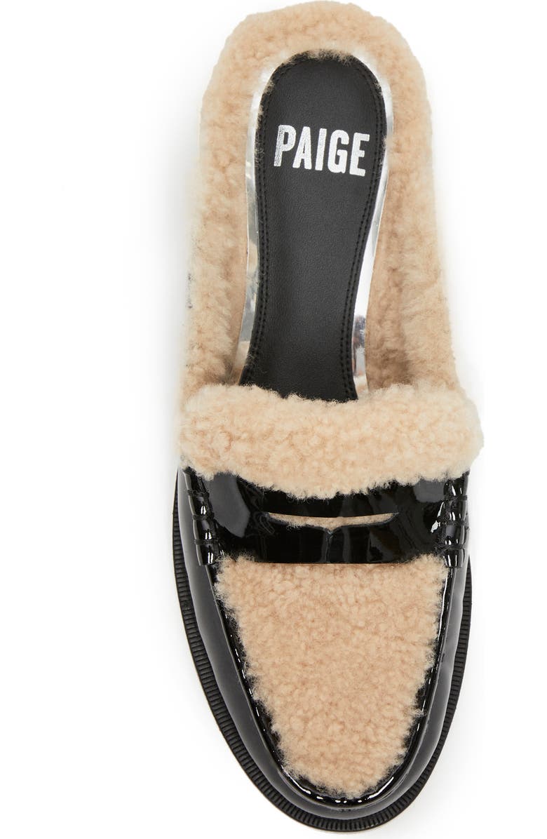 PAIGE Emmett Genuine Shearling Lined Loafer Mule, Alternate, color,