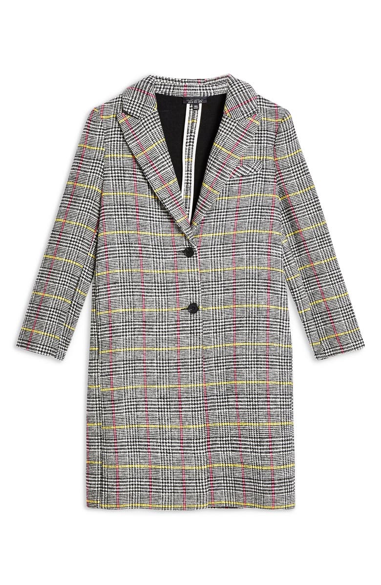 Topshop Piper Check Jacket, Alternate, color, 