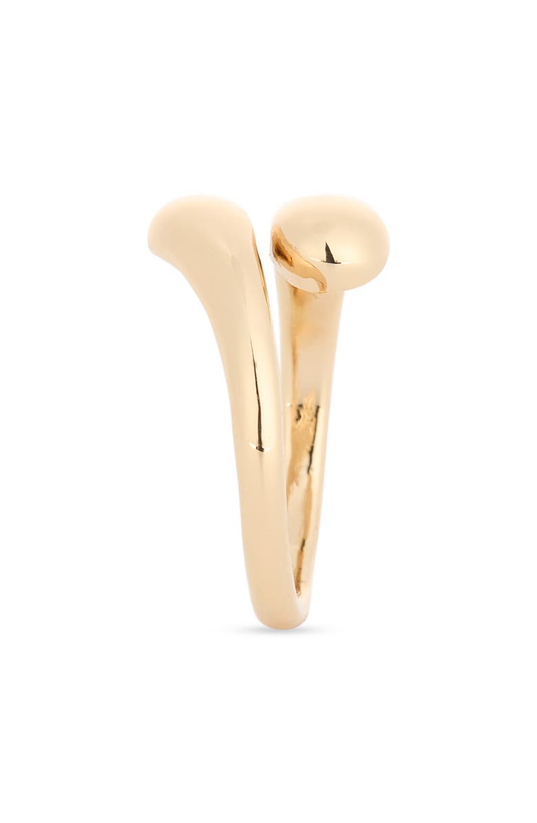 Ettika Double Teardrop Ring, Alternate, color, Gold