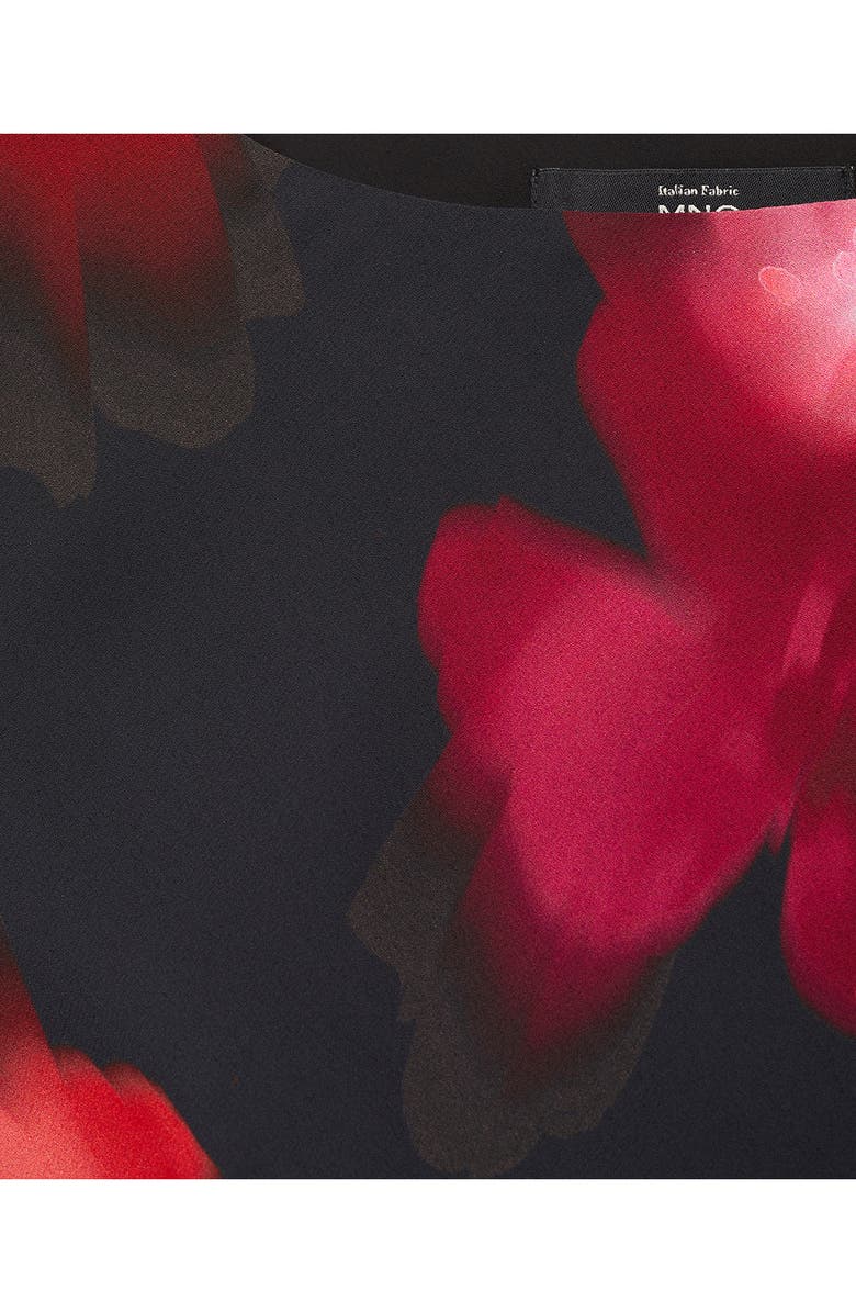 MANGO Allegra Long Sleeve Dress, Alternate, color, Black