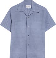 Maison Margiela Check Linen & Cotton Camp Shirt