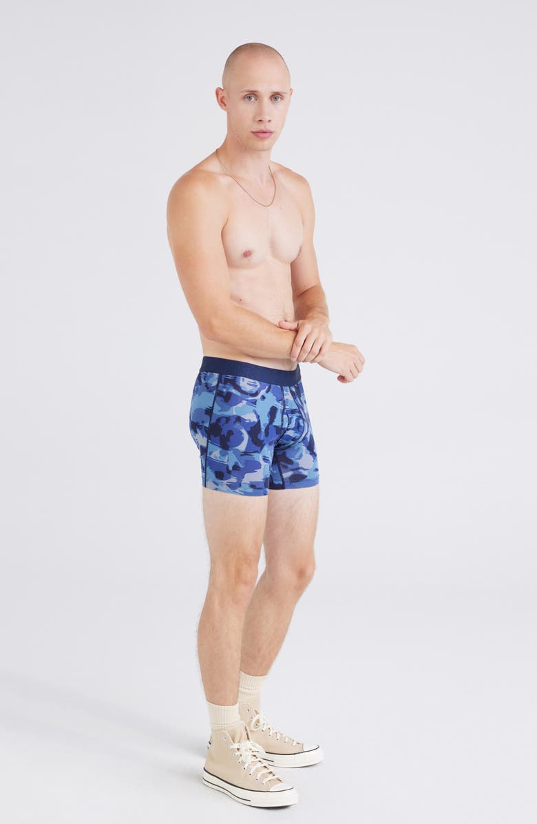 SAXX Assorted 2-Pack DropTemp<sup>®</sup> Cooling Cotton Boxer Briefs, Alternate, color, Daybreak Camo/ Black