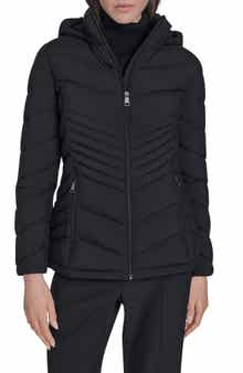 Calvin Klein Water Resistant Chevron Quilted Puffer Jacket