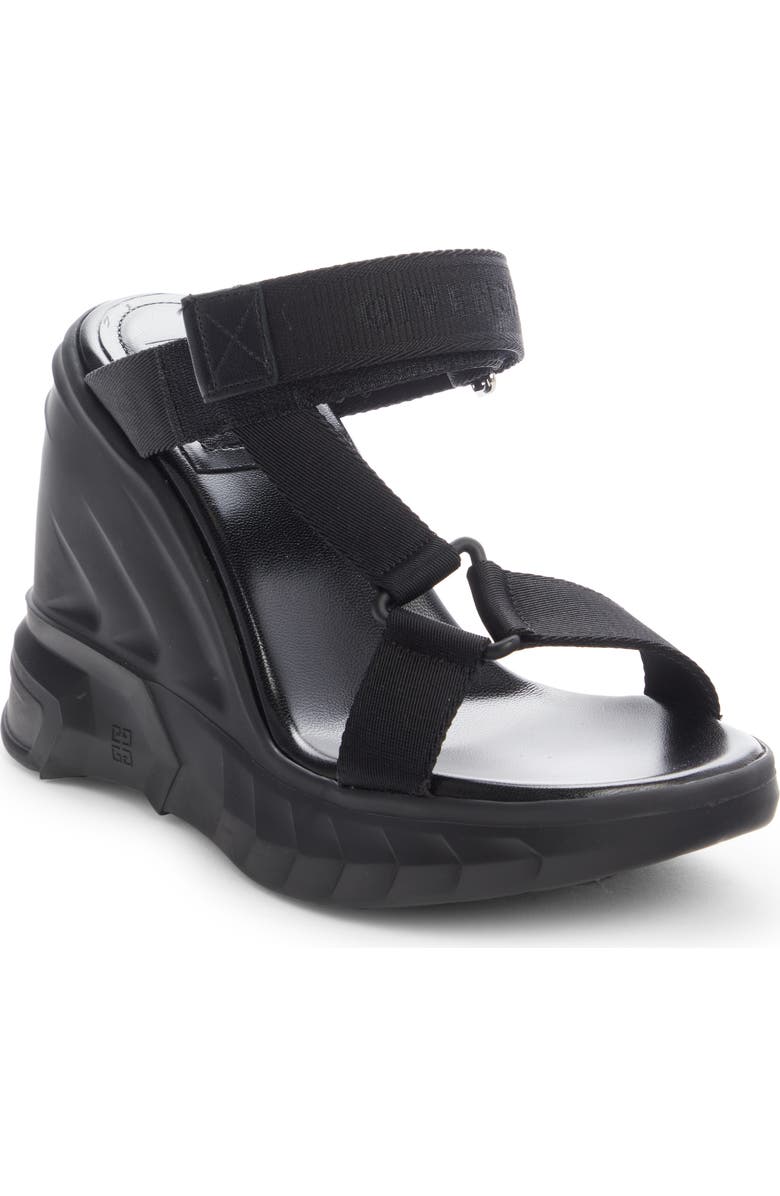 Givenchy Marshmallow Wedge Strappy Sandal, Main, color,