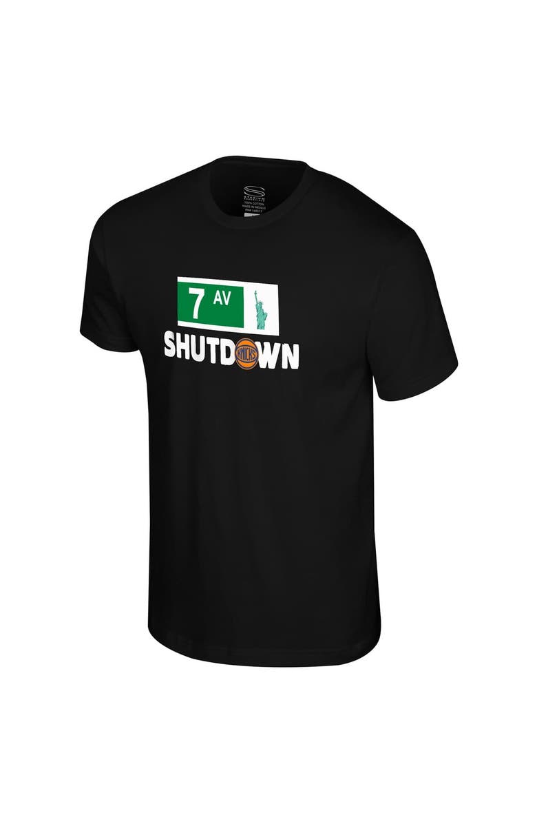 Stadium Essentials Men's Stadium Essentials Black New York Knicks 7th Avenue Shutdown T-Shirt, Alternate, color, Black