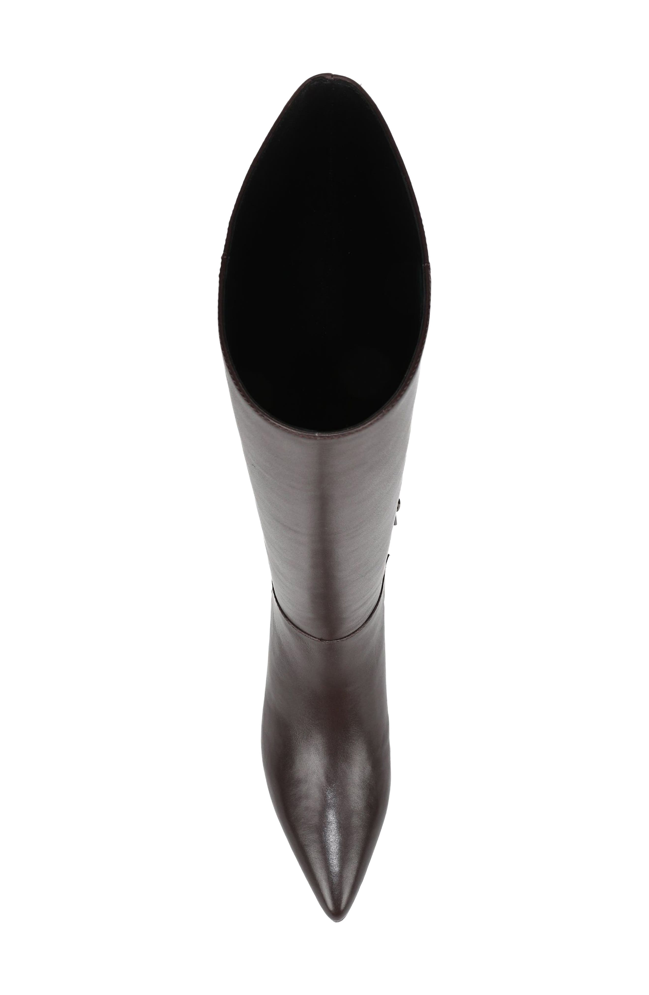 Adan Tall Leather Boot, Alternate, color, GANACHE