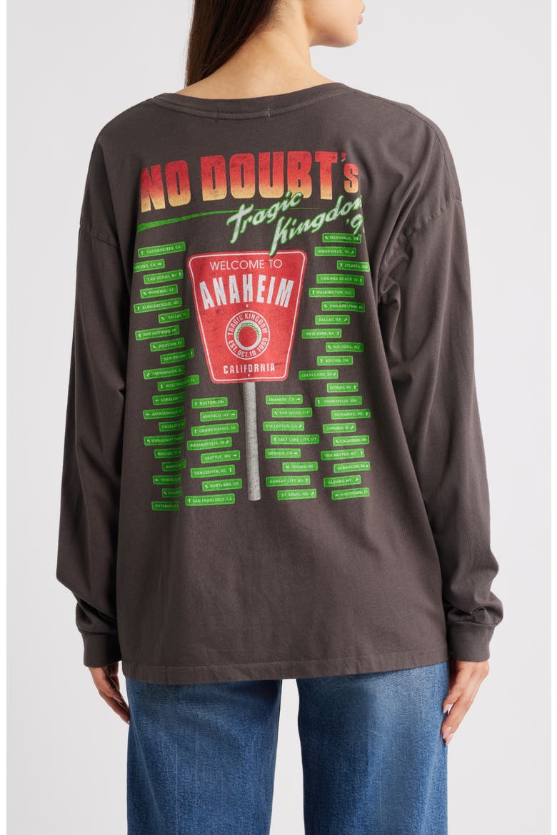 No Doubt Tragic Kingdom Graphic Tour T-Shirt, Alternate, color, WASHED BLACK