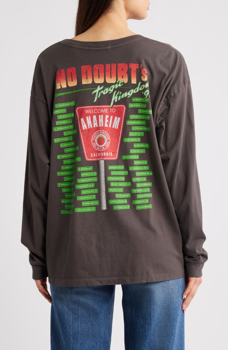 Daydreamer No Doubt Tragic Kingdom Graphic Tour T-Shirt, Alternate, color, Washed Black