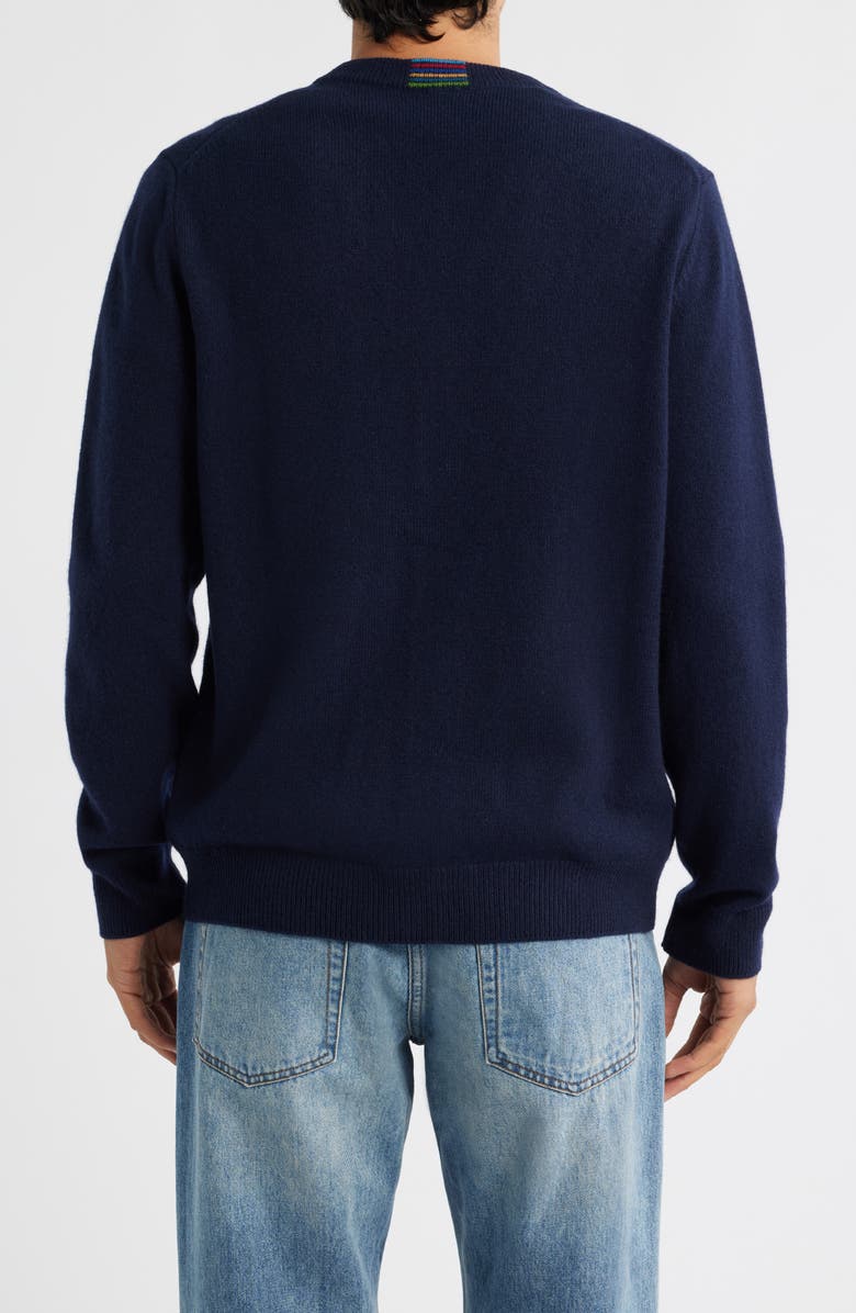 PS Paul Smith Merino Wool Cardigan, Alternate, color, Very Dark Navy