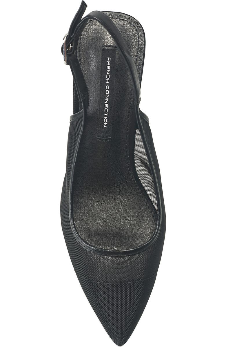 French Connection Mesh Flare Heel, Alternate, color,