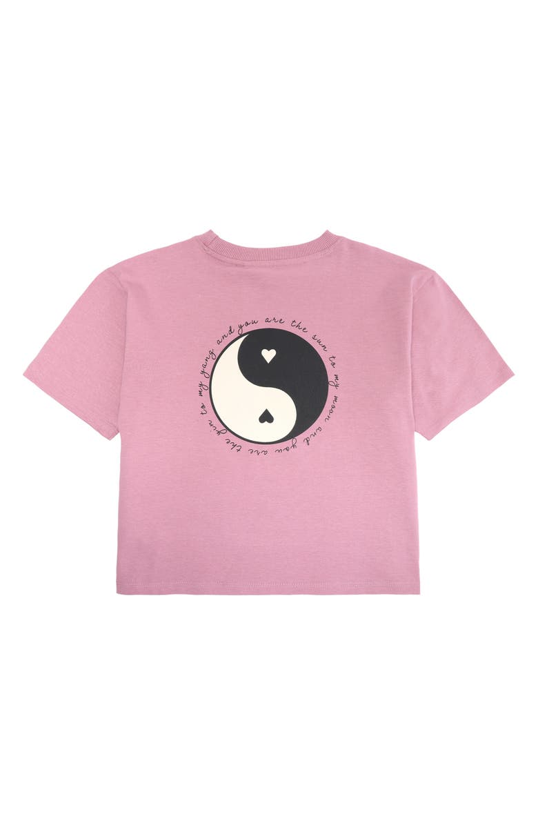 THE NEW Kids' Lina Yin & Yang Organic Cotton Graphic T-Shirt, Alternate, color, 