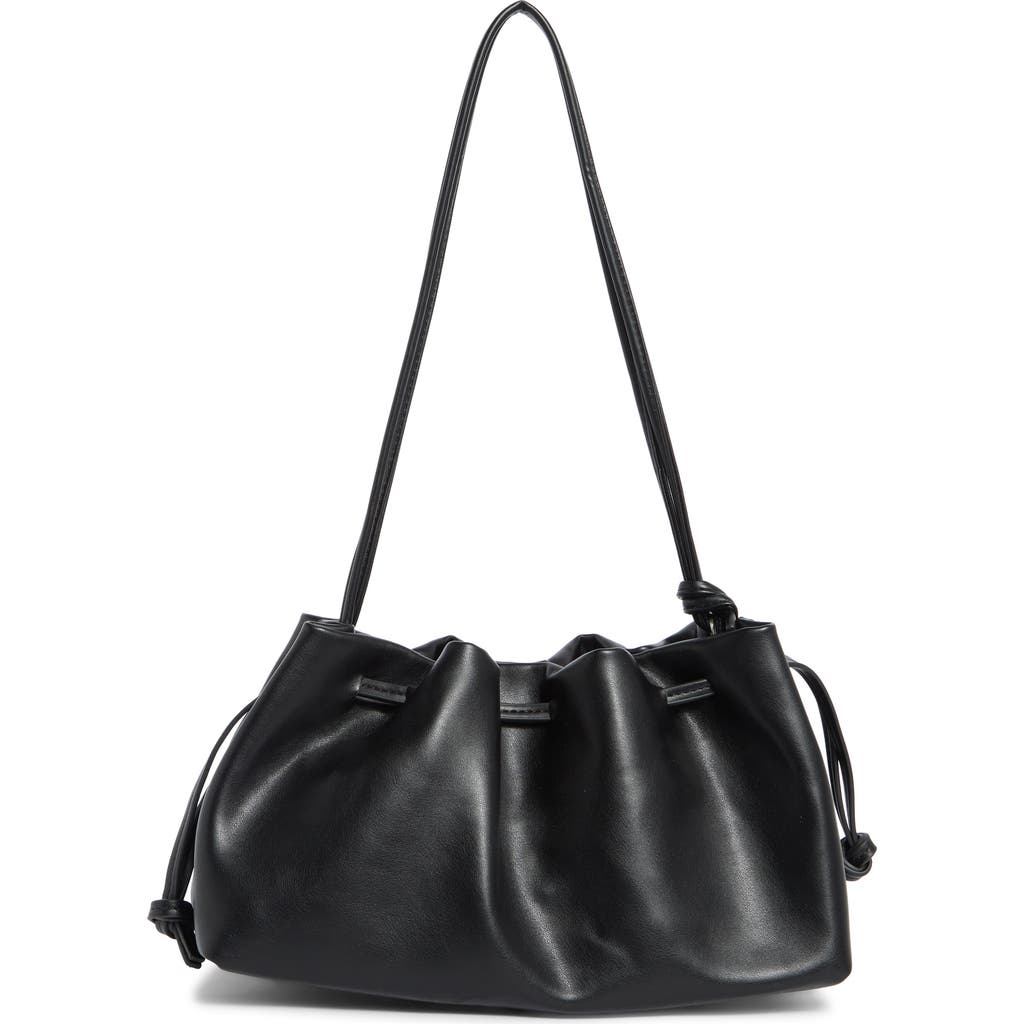 BCBG Faux Leather Shoulder Bag in Black at Nordstrom Rack