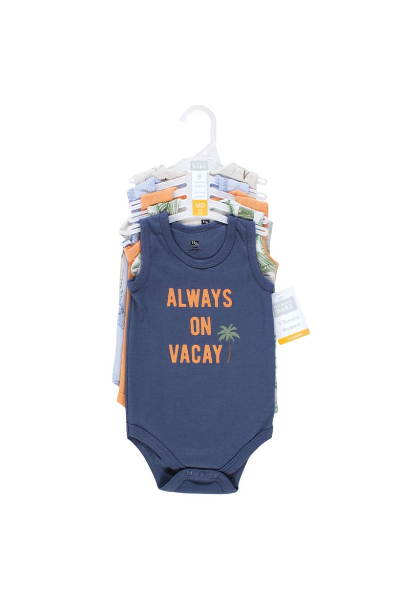 Cotton Tank-Style Bodysuits, Alternate, color, Vacay