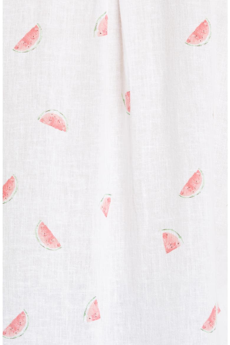 Charli Watermelon Print Linen Blend Blouse, Alternate, color, WATERMELONS MULTI
