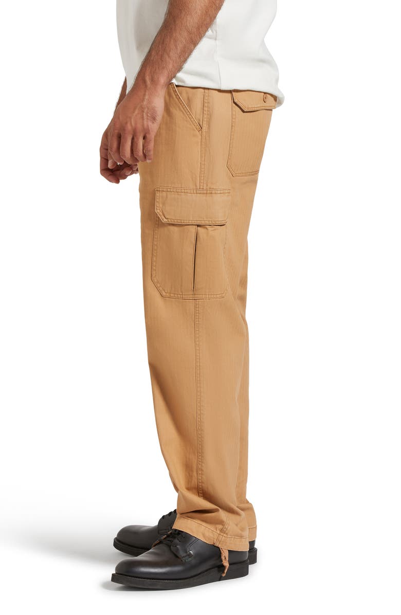 Brixton Waypoint Cotton Herringbone Cargo Pants, Alternate, color, 