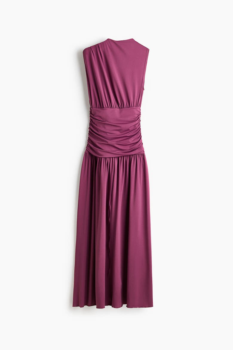 Draped Jersey Dress, Alternate, color, Purple