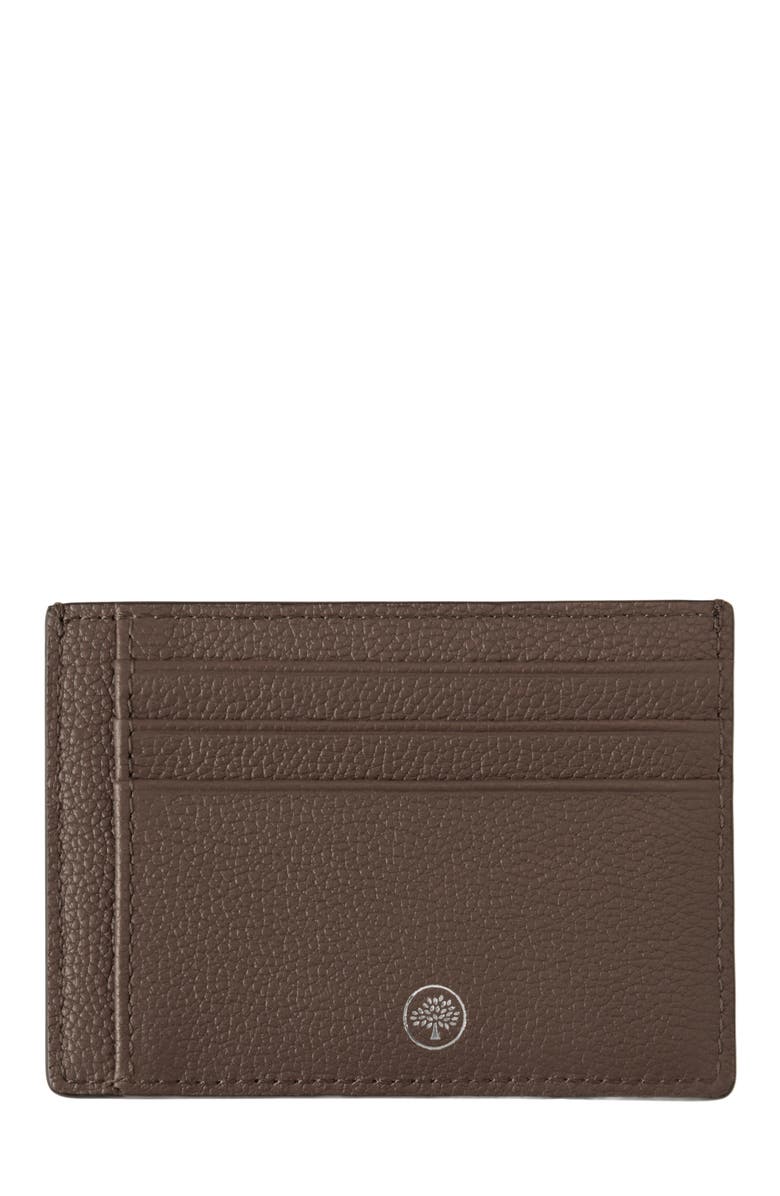 Mulberry Farringdon Leather Card Holder, Alternate, color, Taupe Brown
