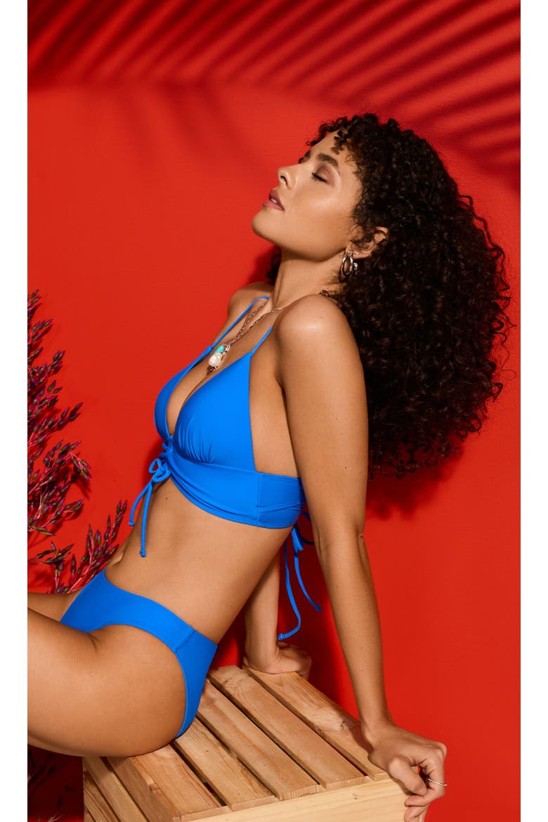 Adjustable Tunnel Front Midkini Set, Alternate, color, Azure