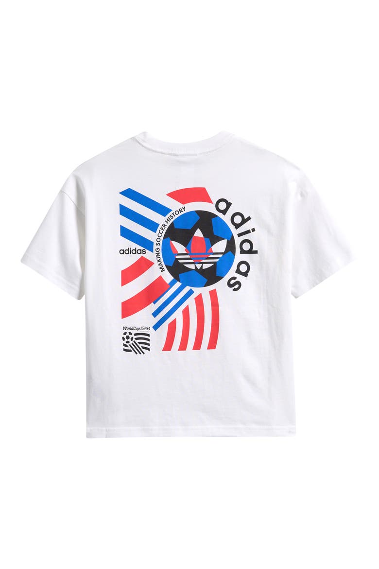Kids' World Cup Poster Cotton Graphic T-Shirt, Alternate, color, WHITE