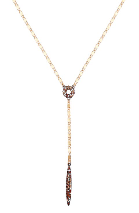 Pavé Lariat Necklace