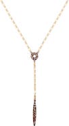 Vince Camuto Pavé Lariat Necklace