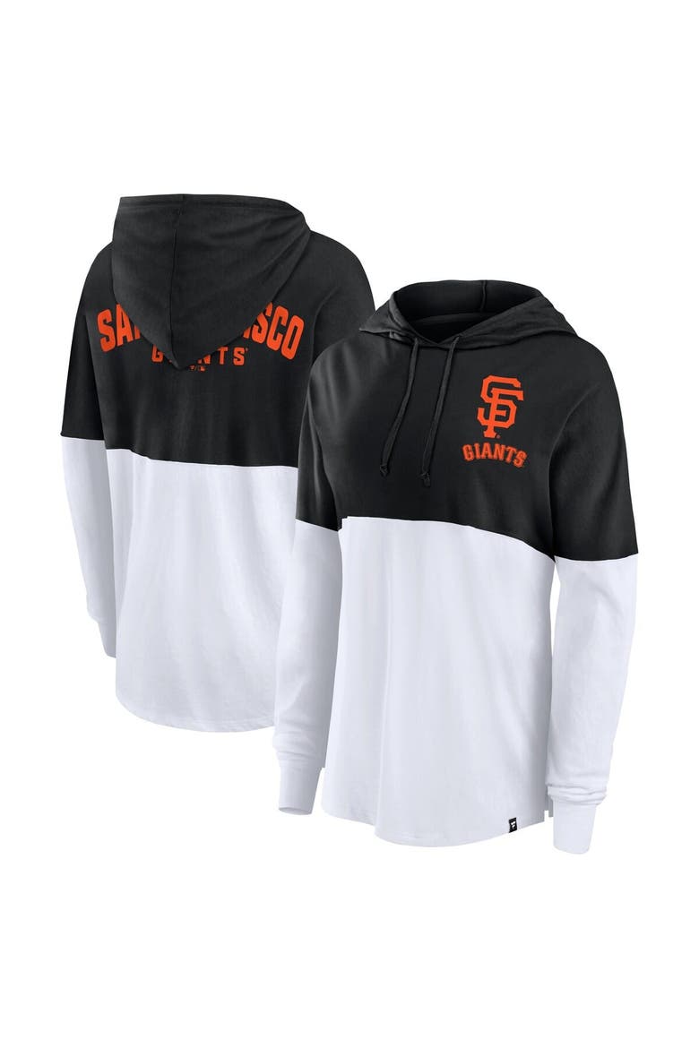 Women's Fanatics Black/White San Francisco Giants Backup Option Pullover Hoodie, Main, color, Black