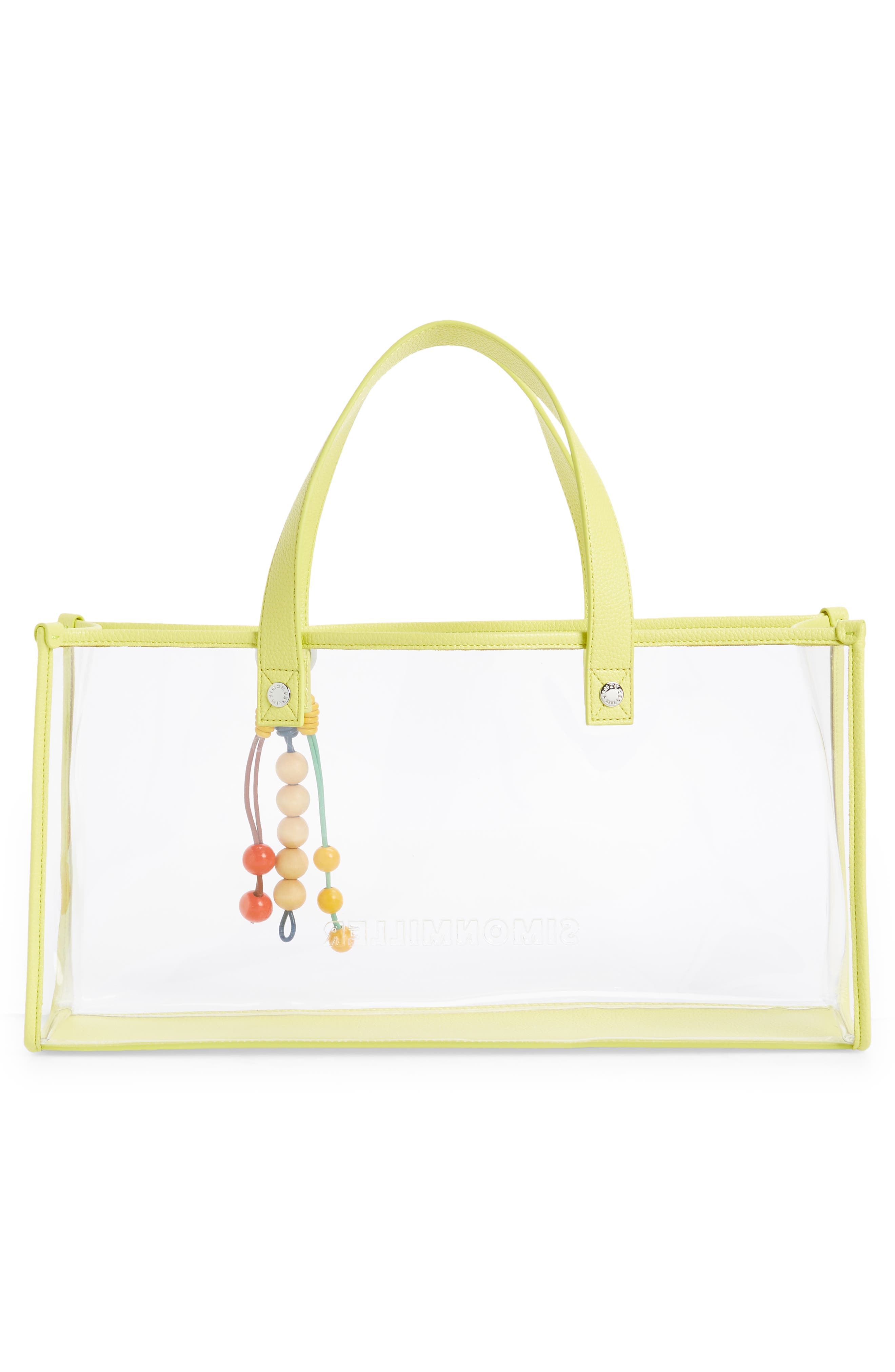 Anchor Stadium Tote Bag, Alternate, color, CLEAR/ CITRON