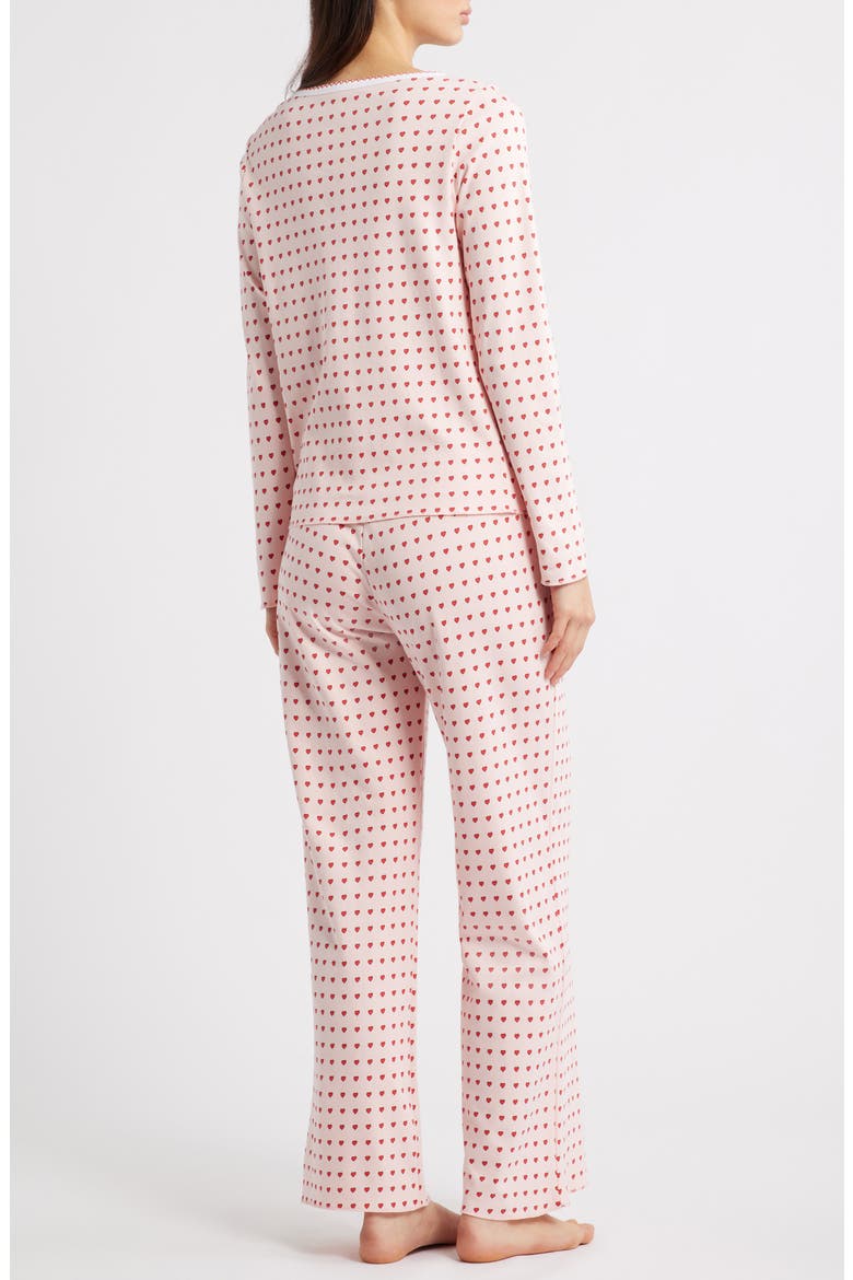 Ellie Print Pima Cotton Pajamas, Alternate, color, BLUSH