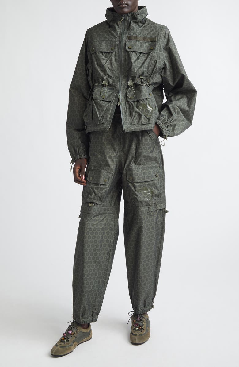 Cecilie Bahnsen x The North Face Water Repellent Jacket, Alternate, color, Forest Night Green