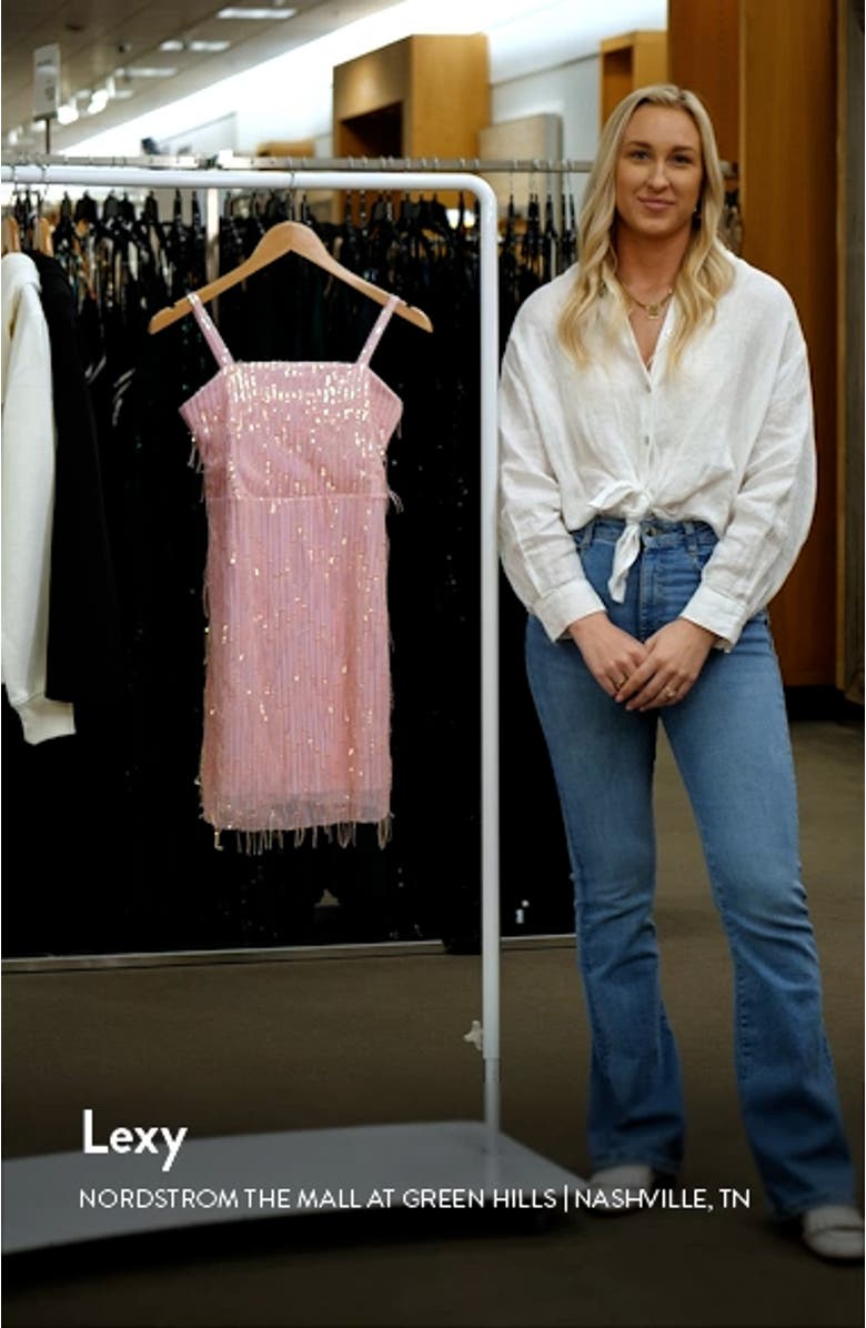 Kids' Falling Sequins Dress, sales video thumbnail