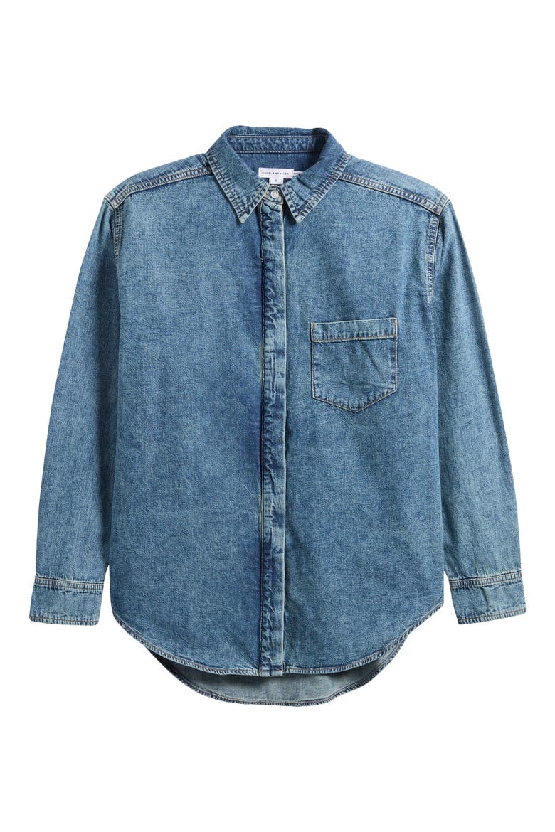 Easy Denim Shirt, Alternate, color, INDIGO762
