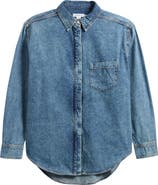 Good American Easy Denim Shirt