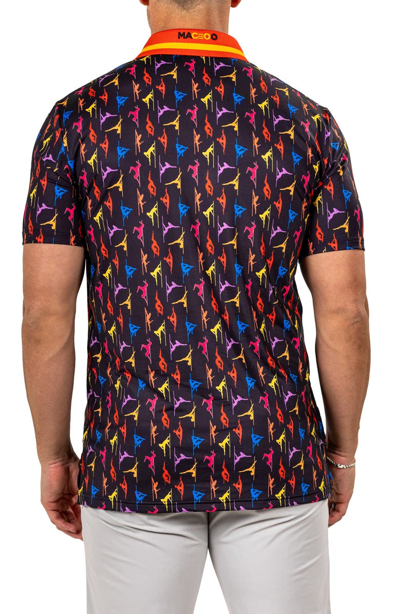 Maceoo Martyr Print Golf Polo, Alternate, color, 