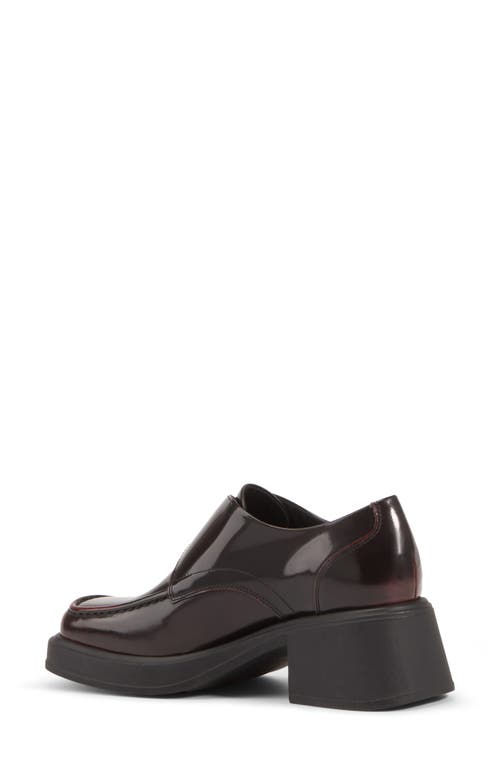 Vagabond Shoemakers Dorah Apron Toe Monk Shoe In Brown