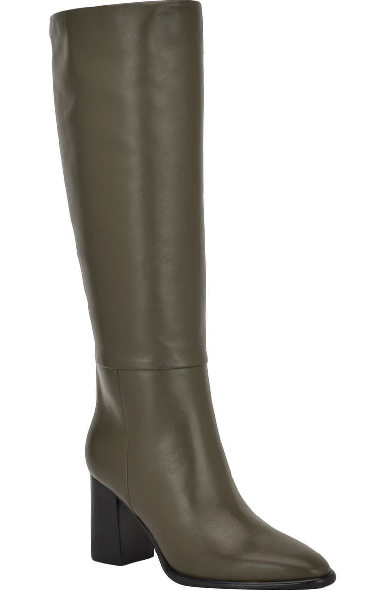 GUESS Perinna Over the Knee Block Heel Boot, Main, color, Green