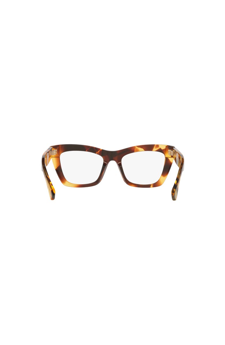 Bottega Veneta 50mm Rectangle optical glasses, Alternate, color, Tortoise